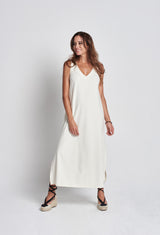 Vestido blanco largo – VISS Esther | Edición limitada