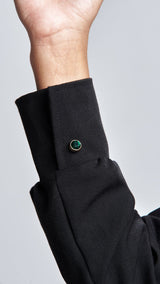 Vestido Macarena negro – Roots VISS Madrid, corte recto