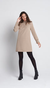 Vestido Macarena beige – Roots VISS Madrid