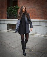 Vestido Macarena negro – Roots VISS Madrid, corte recto